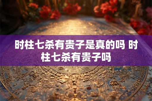 时柱七杀有贵子是真的吗 时柱七杀有贵子吗