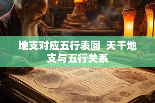 地支对应五行表图 天干地支与五行关系 地支对应五行表图 天干地支与五行关系
