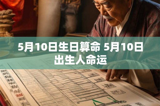 5月10日生日算命 5月10日出生人命运