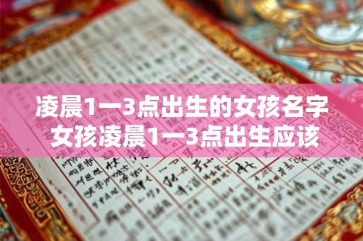 凌晨1一3点出生的女孩名字 女孩凌晨1一3点出生应该取什么名字 凌晨1一3点出生的女孩名字 女孩凌晨1一3点出生应该取什么名字