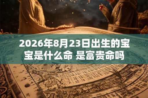 2026年8月23日出生的宝宝是什么命 是富贵命吗