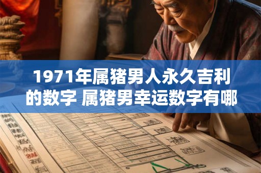 1971年属猪男人永久吉利的数字 属猪男幸运数字有哪些