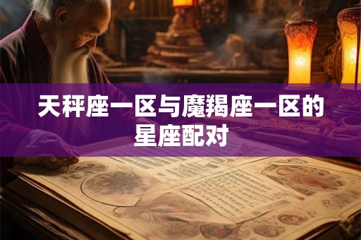 天秤座一区与魔羯座一区的星座配对
