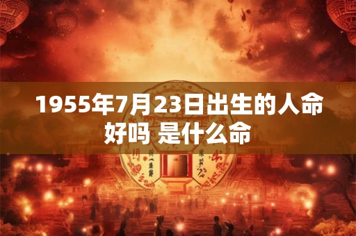 1955年7月23日出生的人命好吗 是什么命