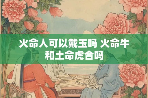 火命人可以戴玉吗 火命牛和土命虎合吗