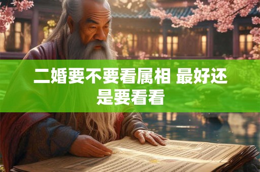 二婚要不要看属相 最好还是要看看 二婚要不要看属相 最好还是要看看