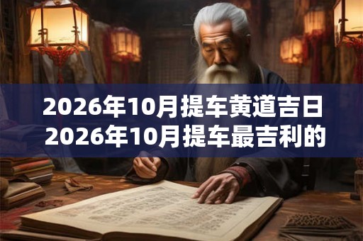 2026年10月提车黄道吉日 2026年10月提车最吉利的日子