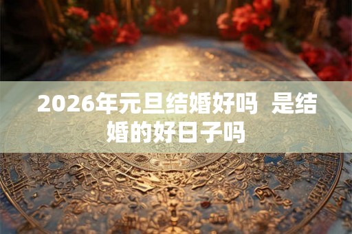 2026年元旦结婚好吗  是结婚的好日子吗