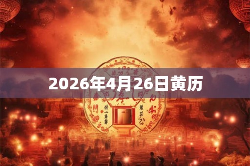 2026年4月26日黄历