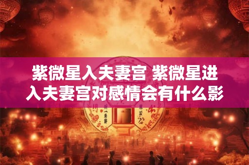紫微星入夫妻宫 紫微星进入夫妻宫对感情会有什么影响 紫微星入夫妻宫 紫微星进入夫妻宫对感情会有什么影响