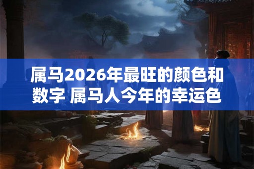 属马2026年最旺的颜色和数字 属马人今年的幸运色是什么