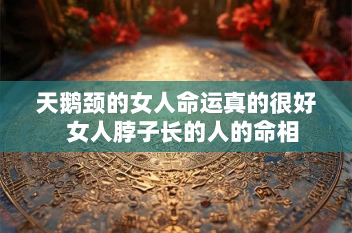 天鹅颈的女人命运真的很好  女人脖子长的人的命相