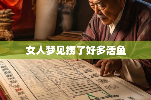 女人梦见捞了好多活鱼
