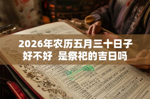 2026年农历五月三十日子好不好  是祭祀的吉日吗