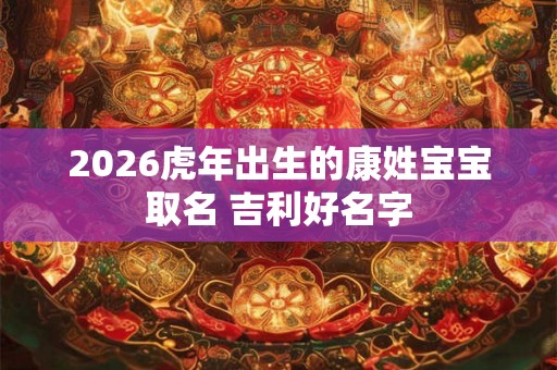 2026虎年出生的康姓宝宝取名 吉利好名字