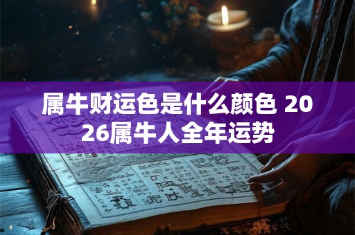 属牛财运色是什么颜色 2026属牛人全年运势 属牛财运色是什么颜色 2026属牛人全年运势