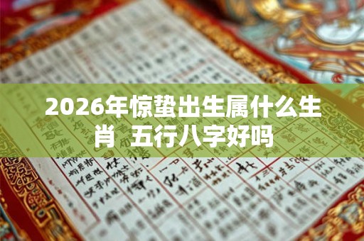 2026年惊蛰出生属什么生肖  五行八字好吗