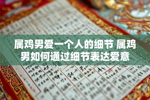 属鸡男爱一个人的细节 属鸡男如何通过细节表达爱意