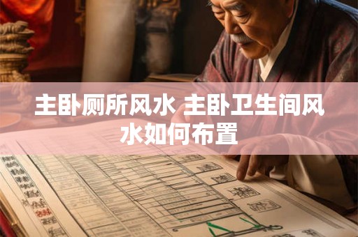 主卧厕所风水 主卧卫生间风水如何布置