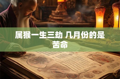 属猴一生三劫 几月份的是苦命 属猴一生三劫 几月份的是苦命