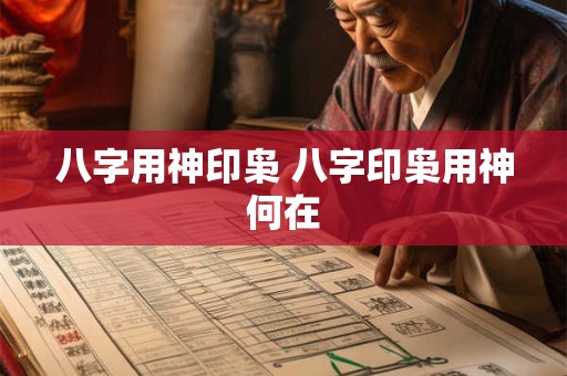 八字用神印枭 八字印枭用神何在