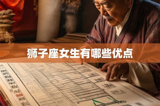 狮子座女生有哪些优点