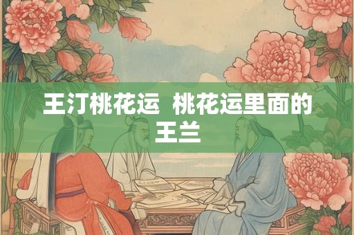 王汀桃花运 桃花运里面的王兰 王汀桃花运 桃花运里面的王兰