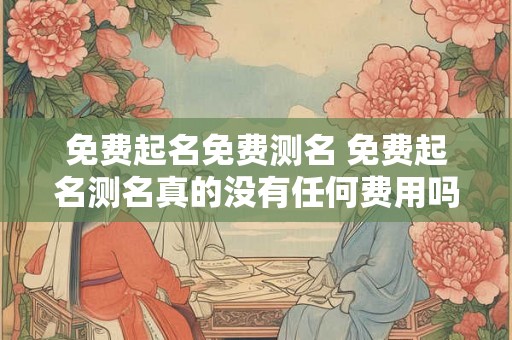 免费起名免费测名 免费起名测名真的没有任何费用吗