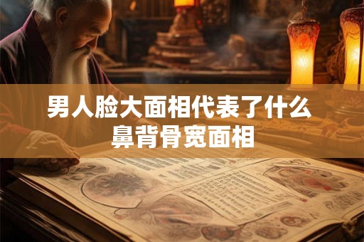 男人脸大面相代表了什么 鼻背骨宽面相 男人脸大面相代表了什么 鼻背骨宽面相