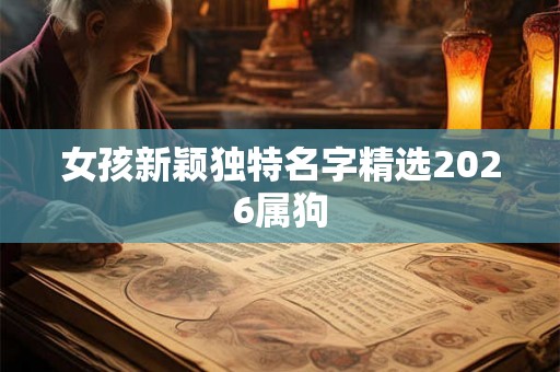 女孩新颖独特名字精选2026属狗 女孩新颖独特名字精选2026属狗