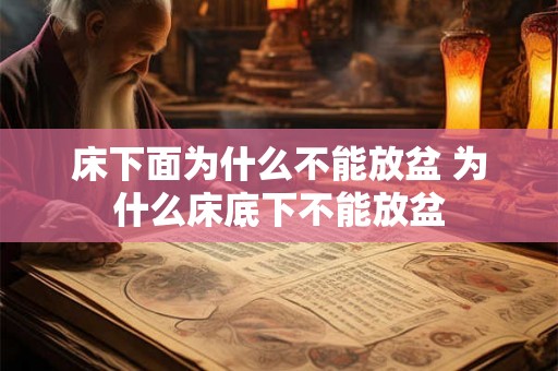床下面为什么不能放盆 为什么床底下不能放盆
