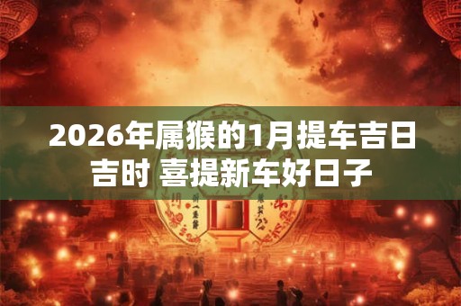 2026年属猴的1月提车吉日吉时 喜提新车好日子