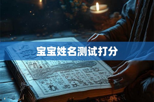 宝宝姓名测试打分