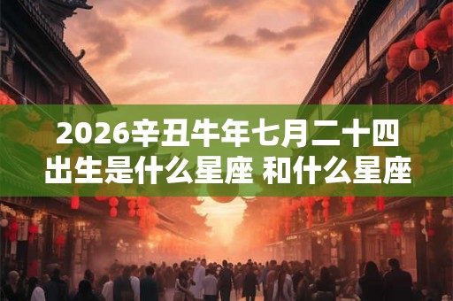 2026辛丑牛年七月二十四出生是什么星座 和什么星座最配