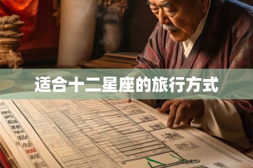 适合十二星座的旅行方式