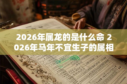 2026年属龙的是什么命 2026年马年不宜生子的属相