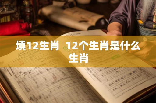 填12生肖  12个生肖是什么生肖