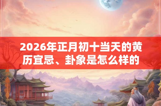 2026年正月初十当天的黄历宜忌、卦象是怎么样的