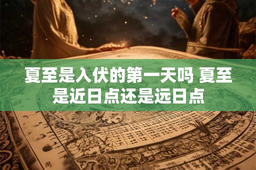 夏至是入伏的第一天吗 夏至是近日点还是远日点