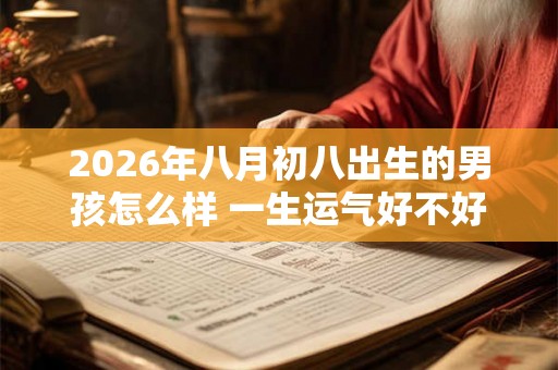 2026年八月初八出生的男孩怎么样 一生运气好不好