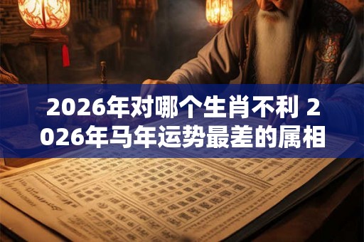2026年对哪个生肖不利 2026年马年运势最差的属相 2026年对哪个生肖不利 2026年马年运势最差的属相