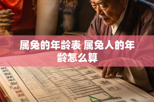 属兔的年龄表 属兔人的年龄怎么算