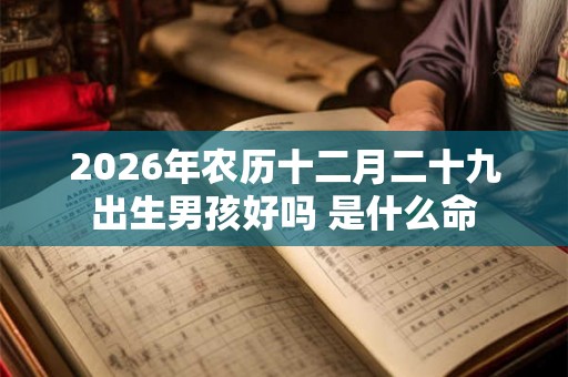 2026年农历十二月二十九出生男孩好吗 是什么命