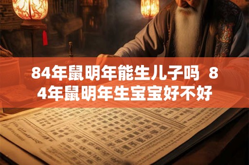 84年鼠明年能生儿子吗  84年鼠明年生宝宝好不好