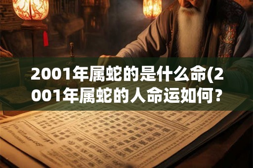 2001年属蛇的是什么命(2001年属蛇的人命运如何？)