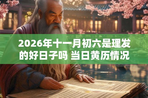 2026年十一月初六是理发的好日子吗 当日黄历情况