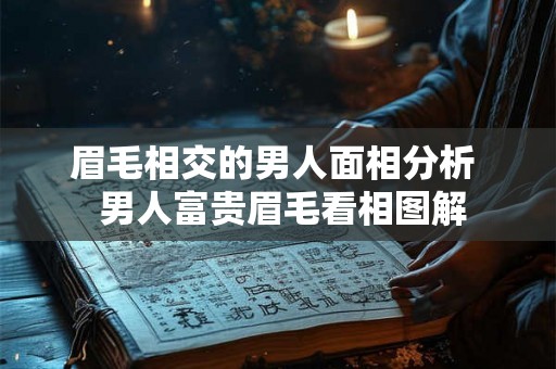眉毛相交的男人面相分析  男人富贵眉毛看相图解