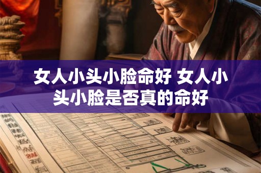 女人小头小脸命好 女人小头小脸是否真的命好