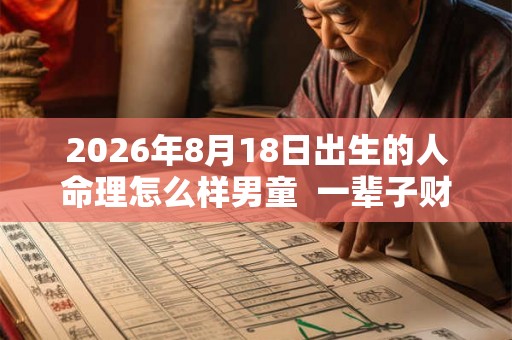 2026年8月18日出生的人命理怎么样男童  一辈子财运好不好