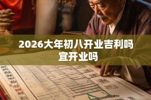 2026大年初八开业吉利吗  宜开业吗